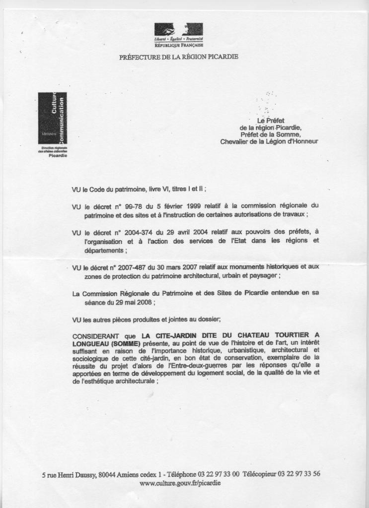 Inscription aux MH 11 Juillet 2008 - page 1